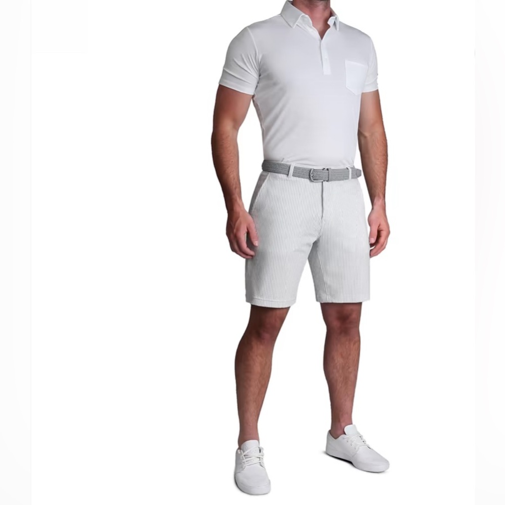 PETER MILLAR Men’s Featherweight Seersucker Pinstriped Shorts